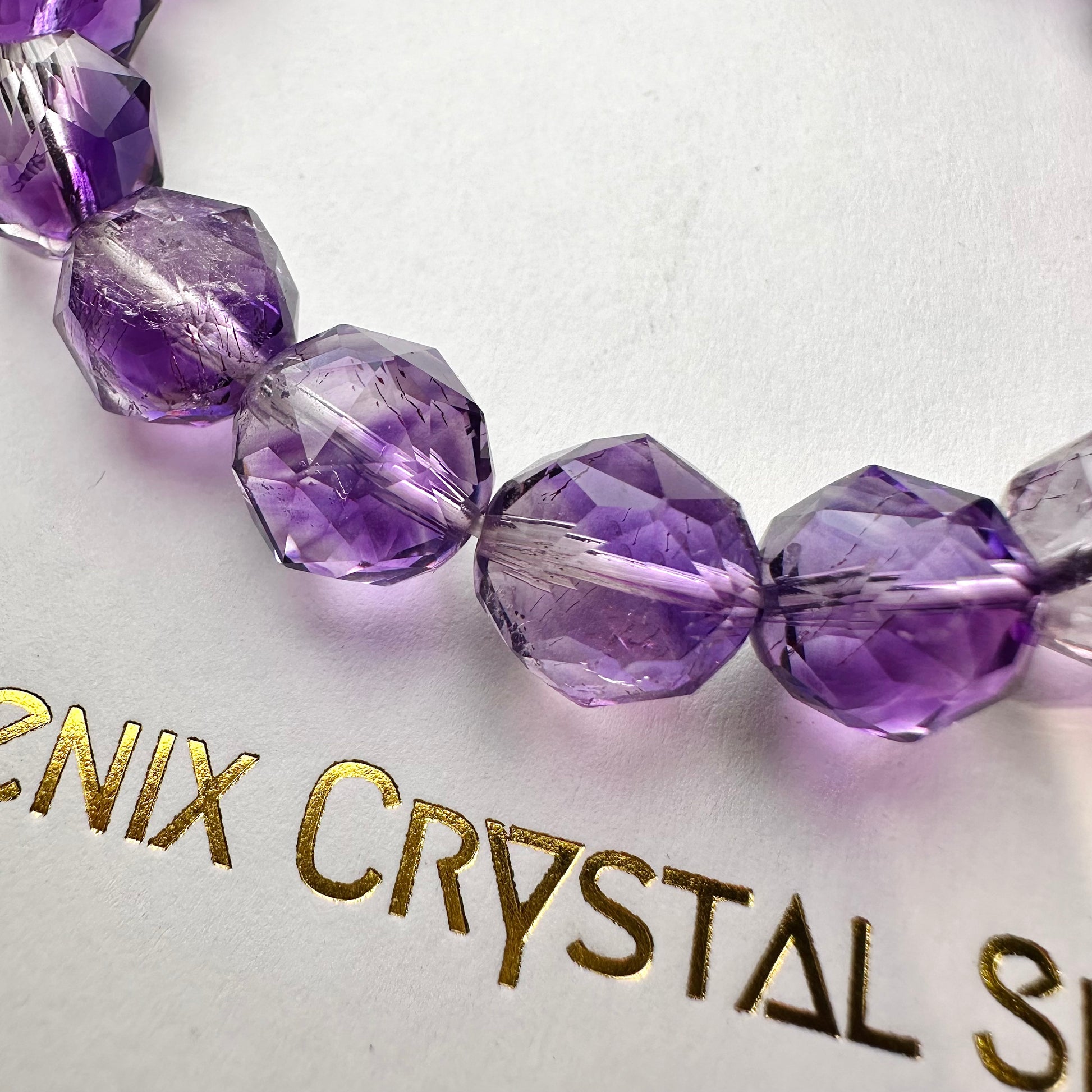 Purple Super Seven Starcut紫超級七手串 | 手串 bracelet | 紋理特寫 texture detail