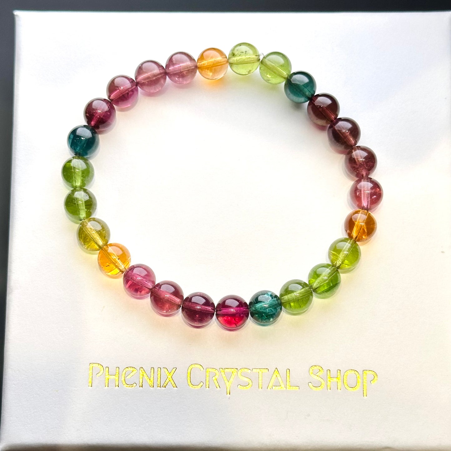 Rainbow Tourmaline 彩虹碧璽 | 原礦 raw-crystal | 細節特寫 close up detail