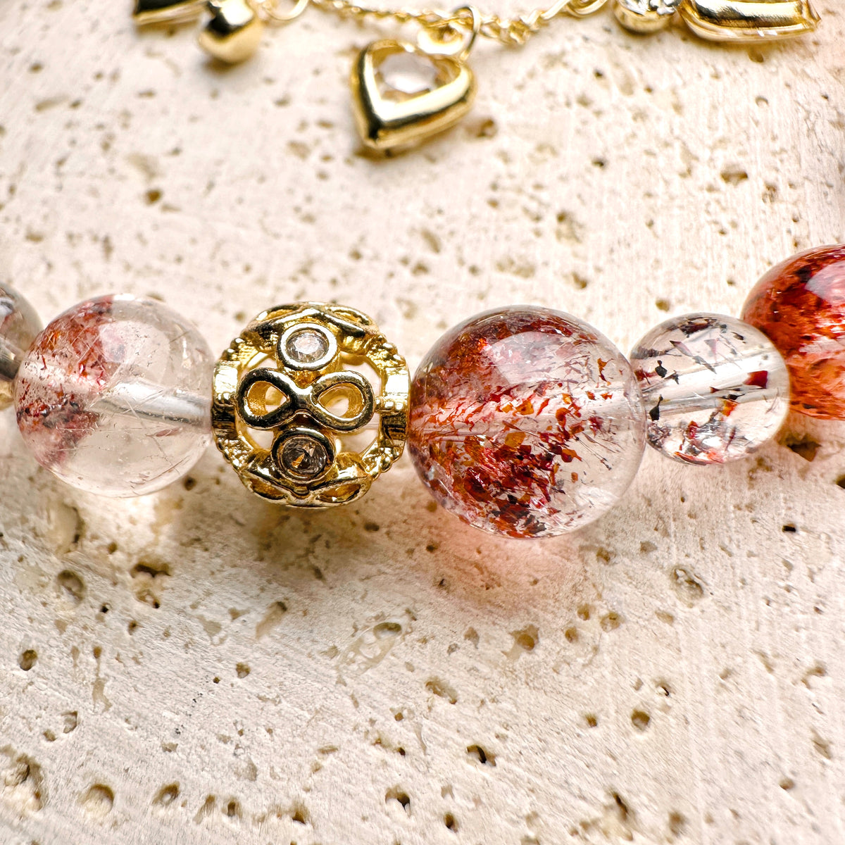 Red Super Seven Bracelet 紅超七設計手串 | 手串 bracelet | 細節特寫 close up detail