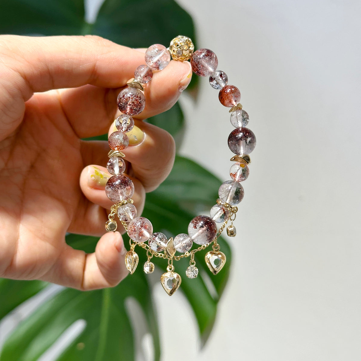 Red Super Seven Bracelet 紅超七設計手串 | 手串 bracelet | 正面圖 front view