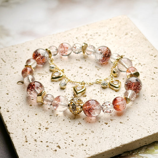 Red Super Seven Bracelet 紅超七設計手串 | 手串 bracelet | 正面圖 front view