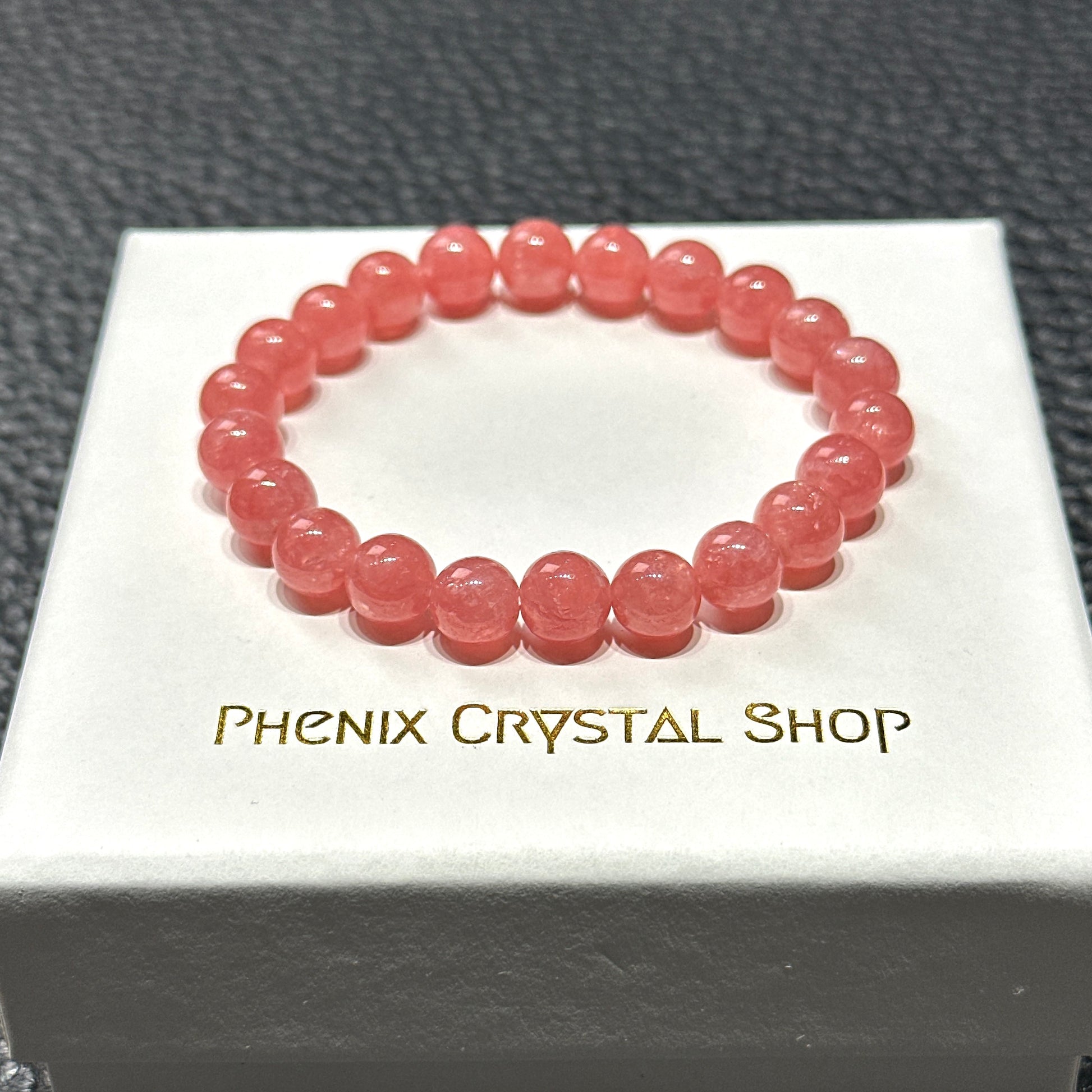 Rhodochrosite 冰種紅紋石 | 原礦 raw-crystal | 正面圖 front view