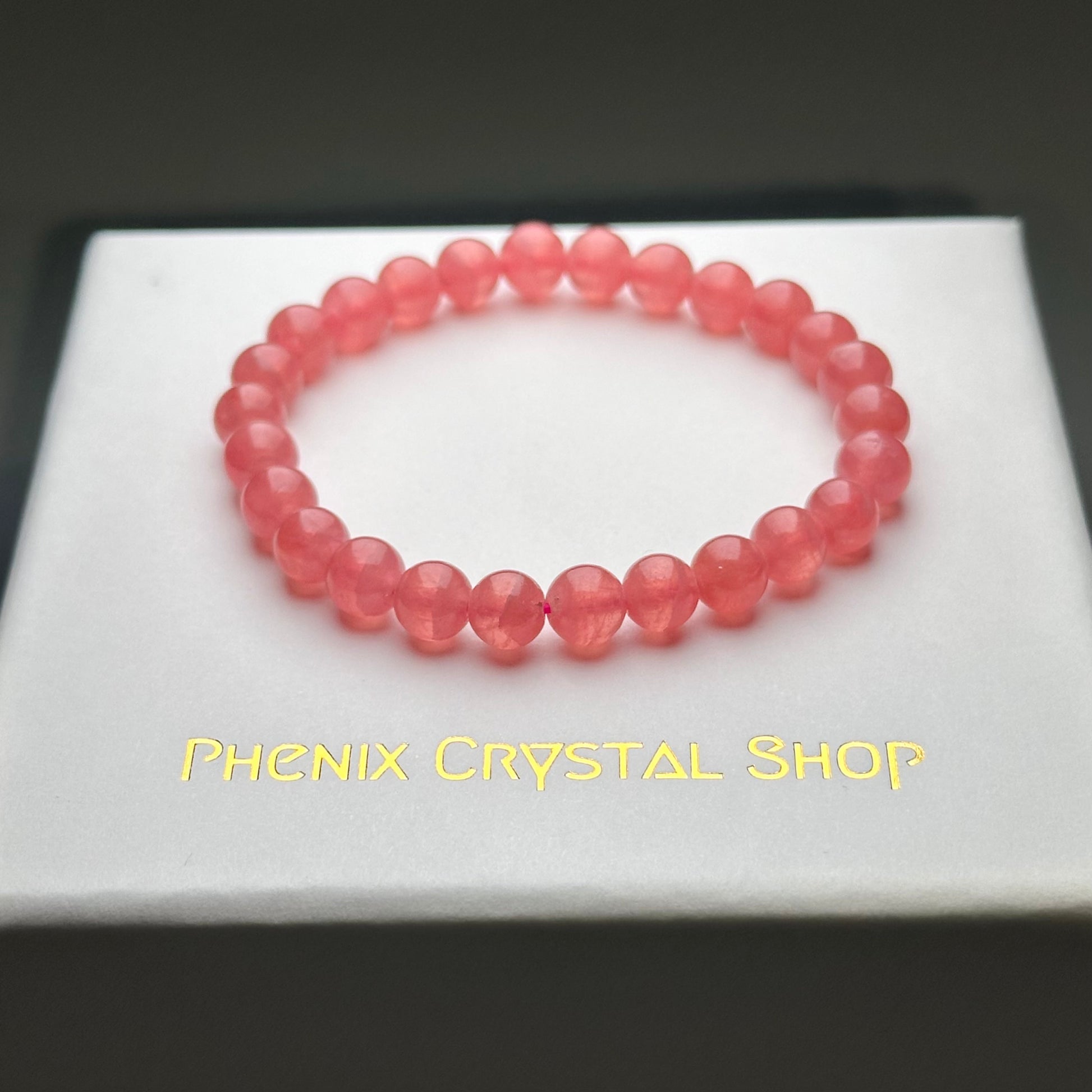 Rhodochrosite 冰種紅紋石 | 原礦 raw-crystal | 正面圖 front view