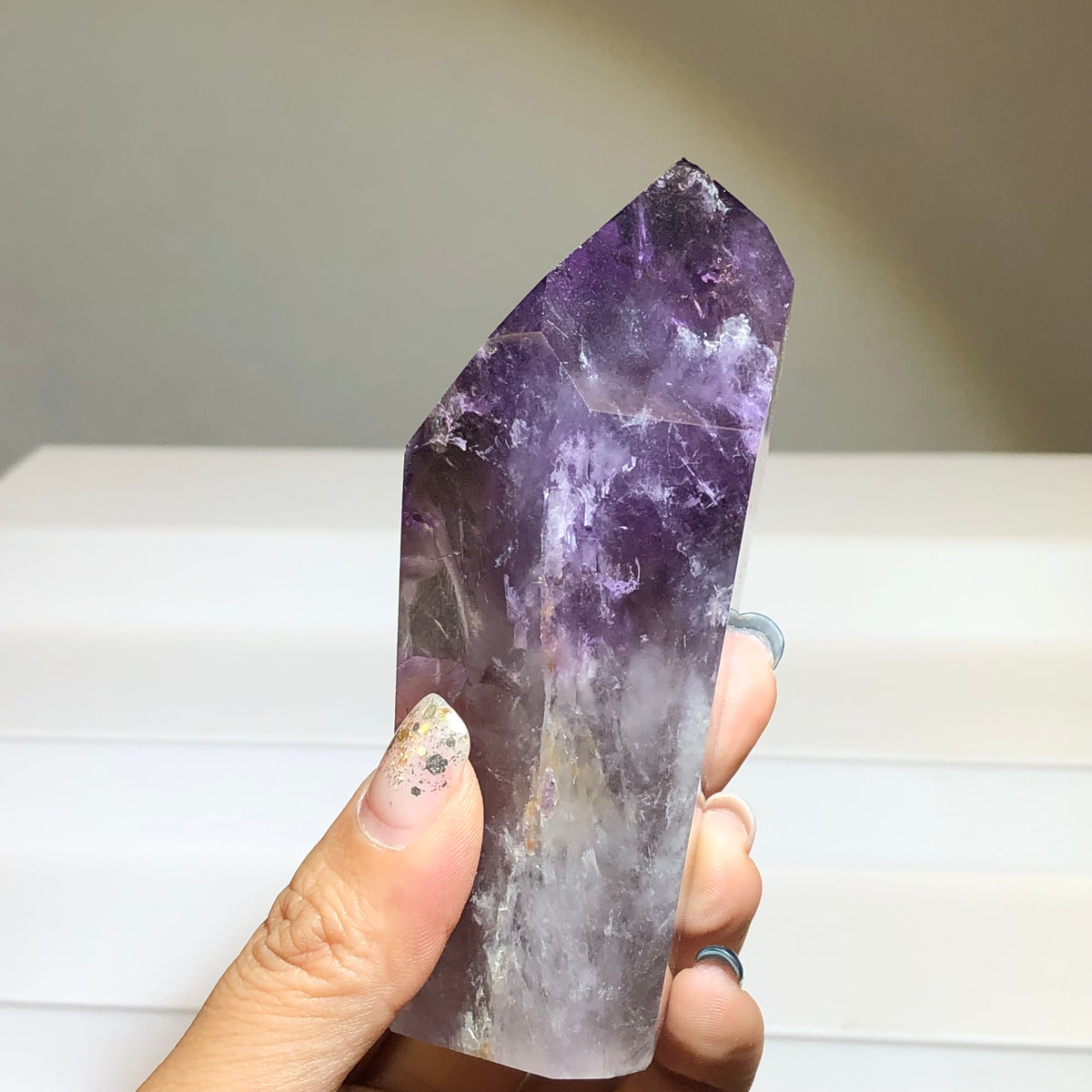 Royal Amethyst Point Tower 皇家紫晶柱 | 晶柱 crystal-point | 細節特寫 close up detail