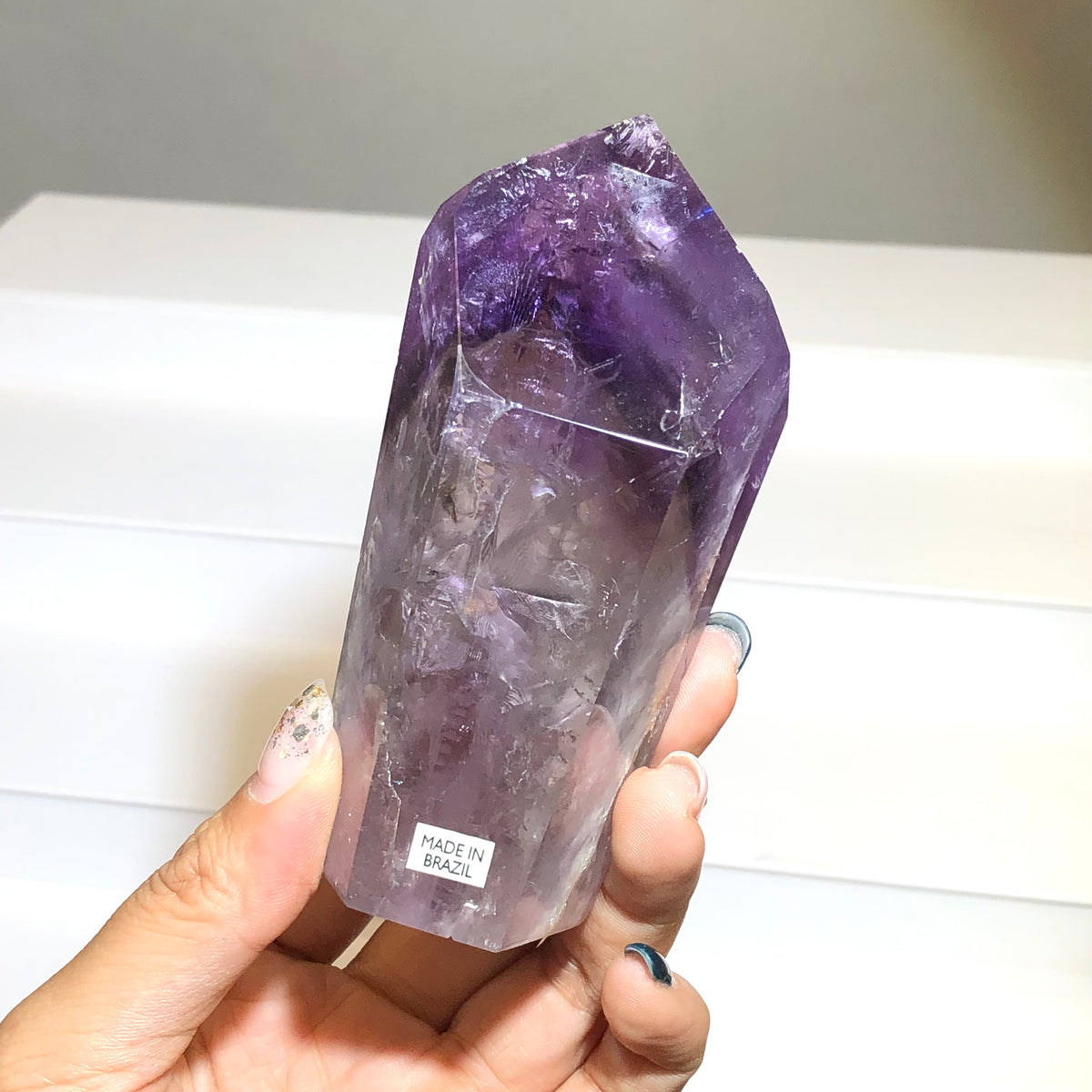Royal Amethyst Point Tower 皇家紫晶柱 | 晶柱 crystal-point | 紋理特寫 texture detail