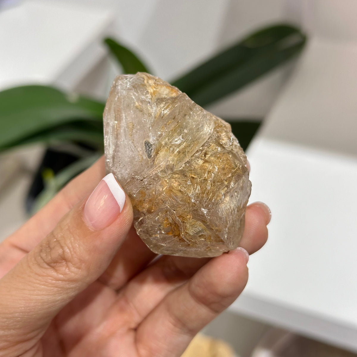 Skeleton Quartz 骸骨水晶 (02) | 原礦 raw-crystal | 紋理特寫 texture detail