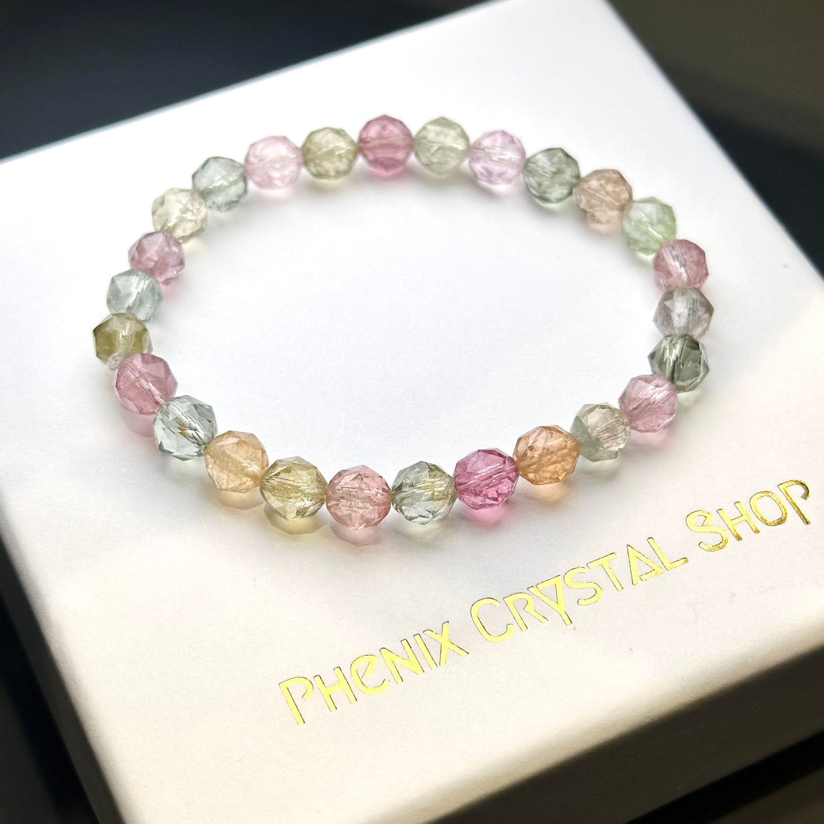 Starcut Candy Tourmaline 星切糖果碧璽 | 星切水晶 star-cut-crystal | 整體圖 full piece view