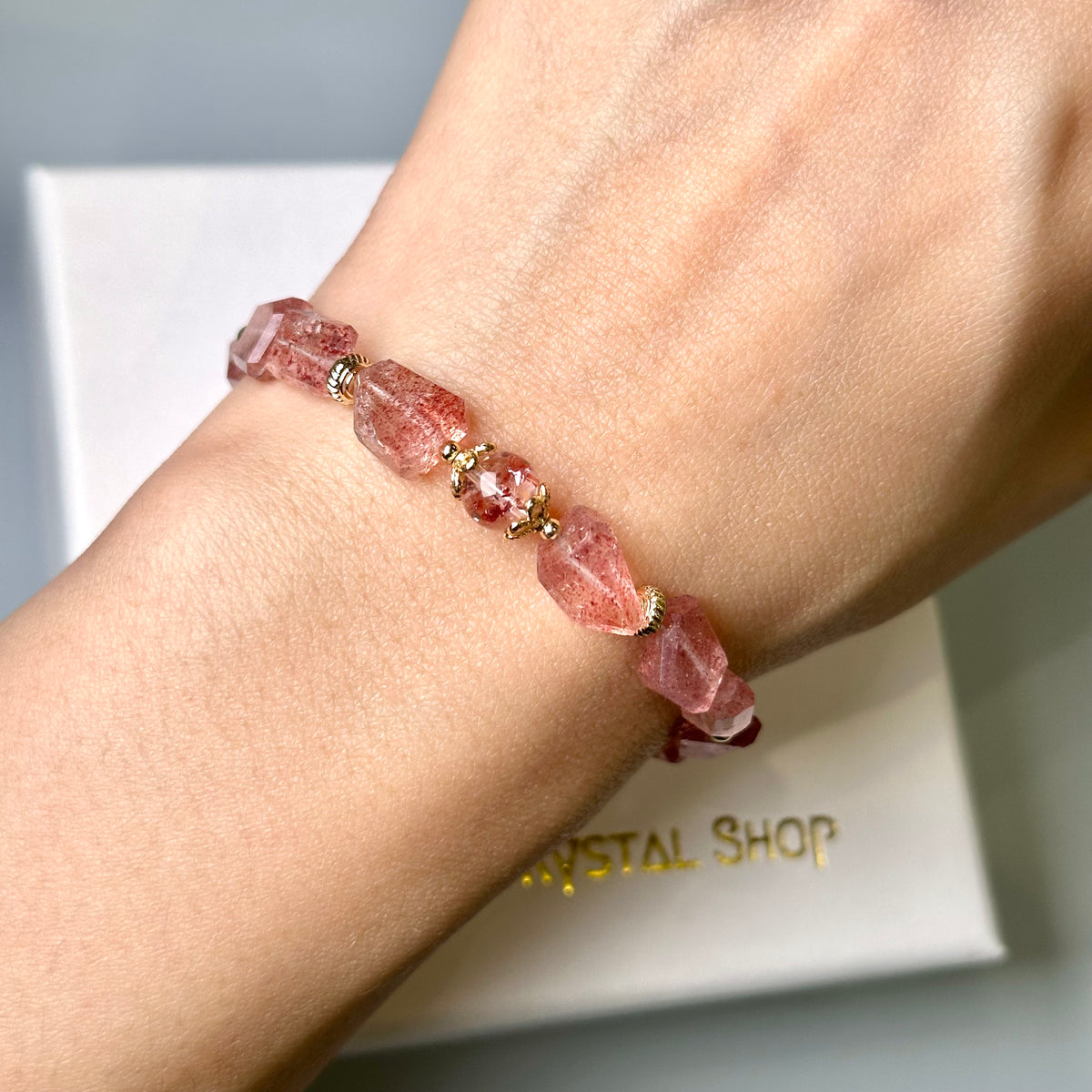 Strawberry Quartz x Red Super Seven 草莓晶x紅超七 | 原礦 raw-crystal | Additional angle