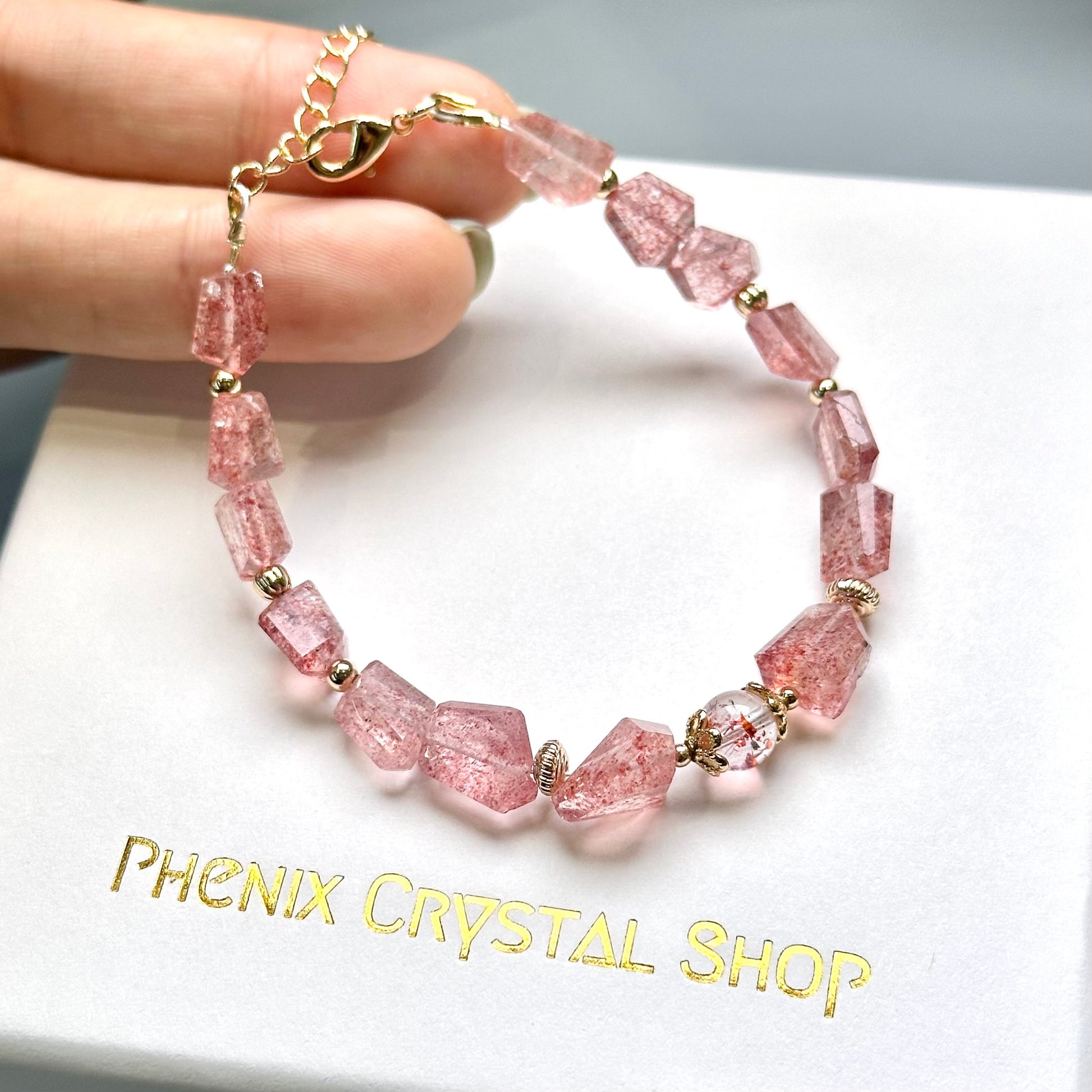 Strawberry Quartz x Red Super Seven 草莓晶x紅超七 | 原礦 raw-crystal | Additional angle
