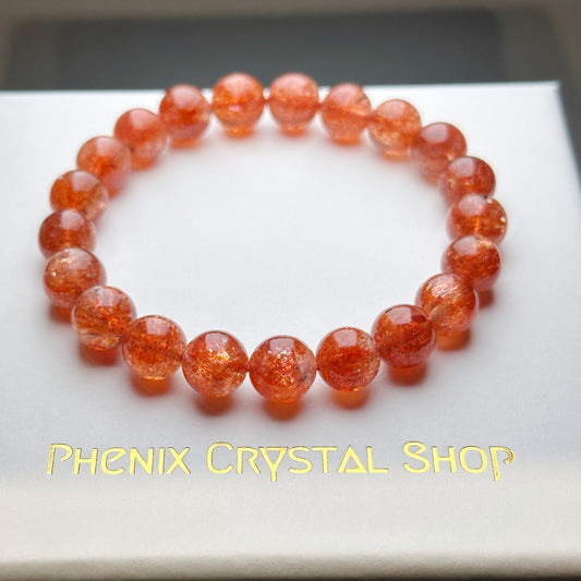 Sunstone Bracelet 金太陽手串 | 手串 bracelet | 正面圖 front view