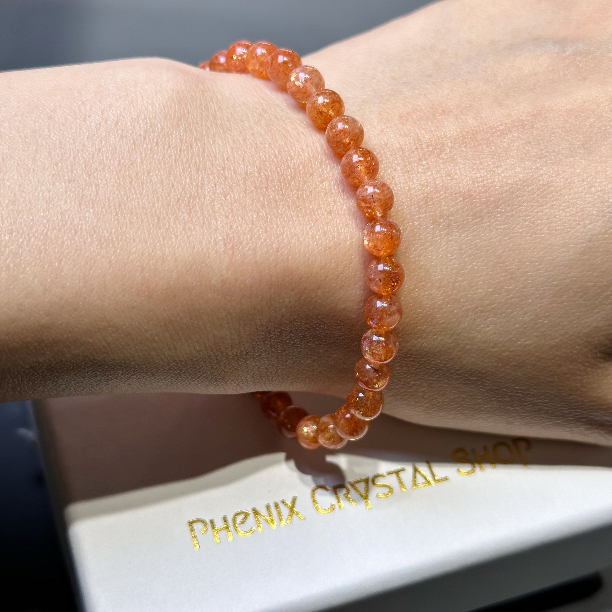 Sunstone Bracelet 金太陽手串 | 手串 bracelet | 正面圖 front view
