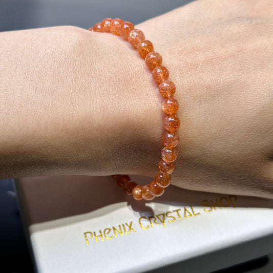 Sunstone Bracelet 金太陽手串 | 手串 bracelet | 正面圖 front view