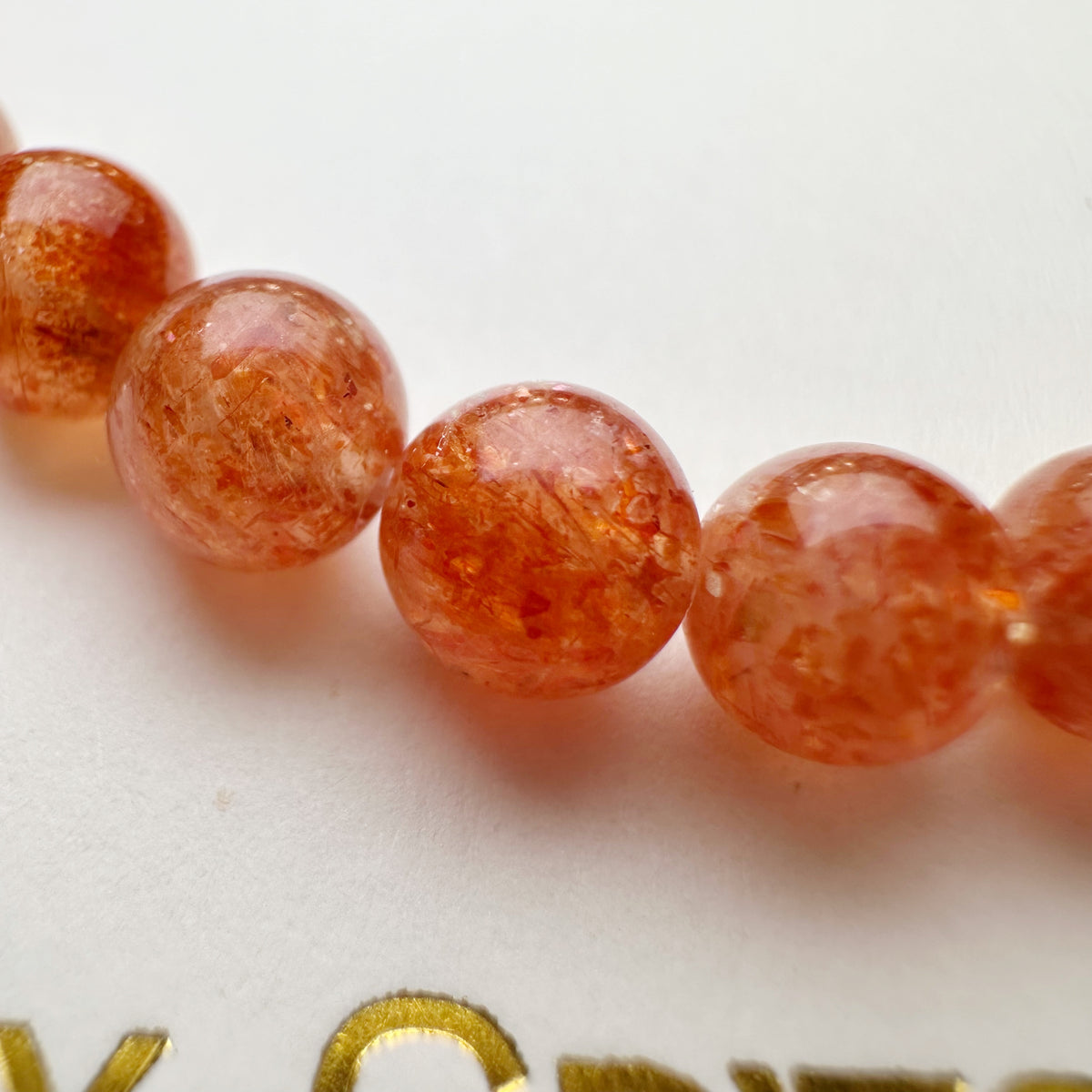 Sunstone Bracelet 金太陽手串 | 手串 bracelet | 側面角度 side angle