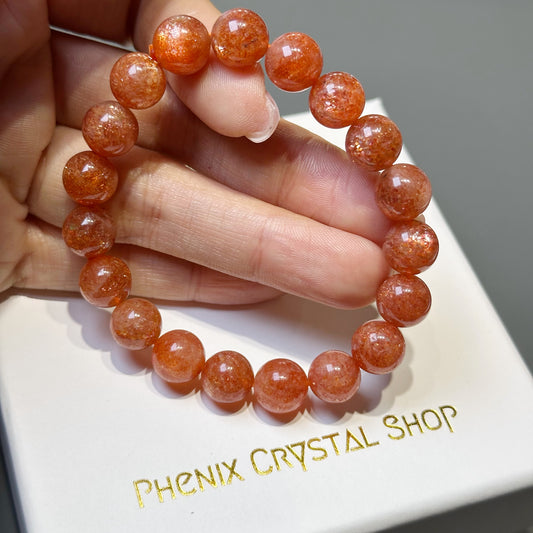 Sunstone Bracelet 金太陽手串 | 手串 bracelet | 正面圖 front view