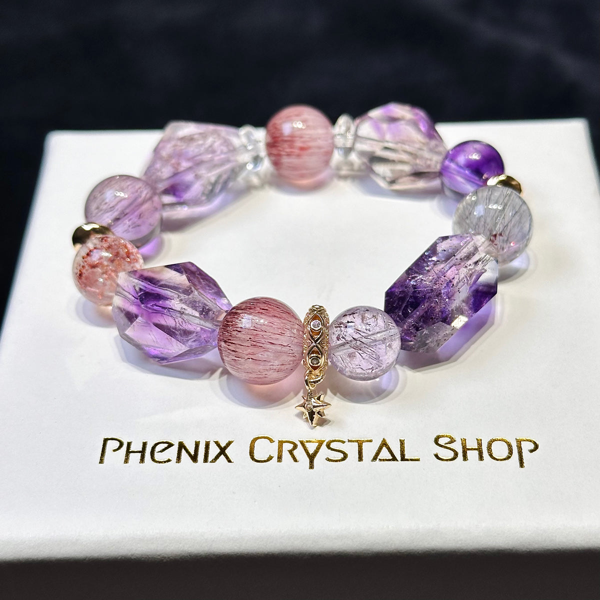Super Seven 超級七設計款手串 | 手串 bracelet | 正面圖 front view