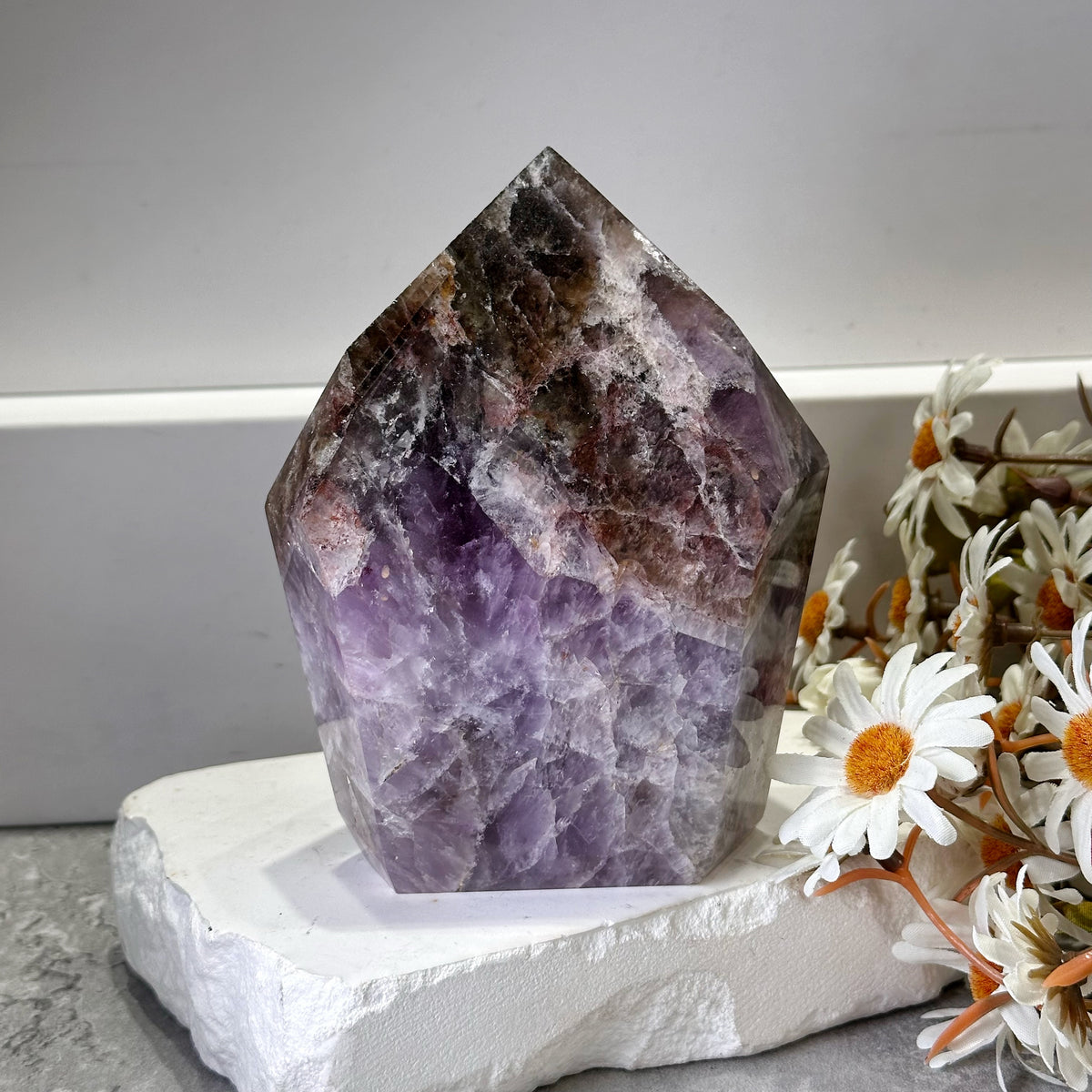 Super Seven Point Tower 超七柱 | 晶柱 crystal-point | 正面圖 front view