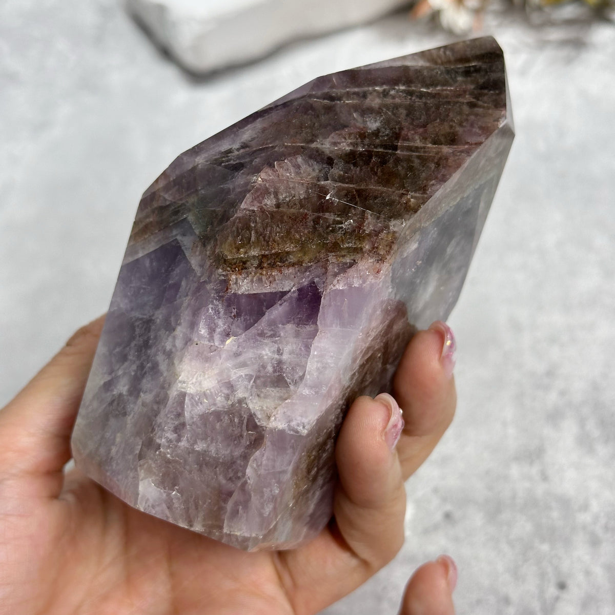 Super Seven Point Tower 超七柱 | 晶柱 crystal-point | 側面角度 side angle