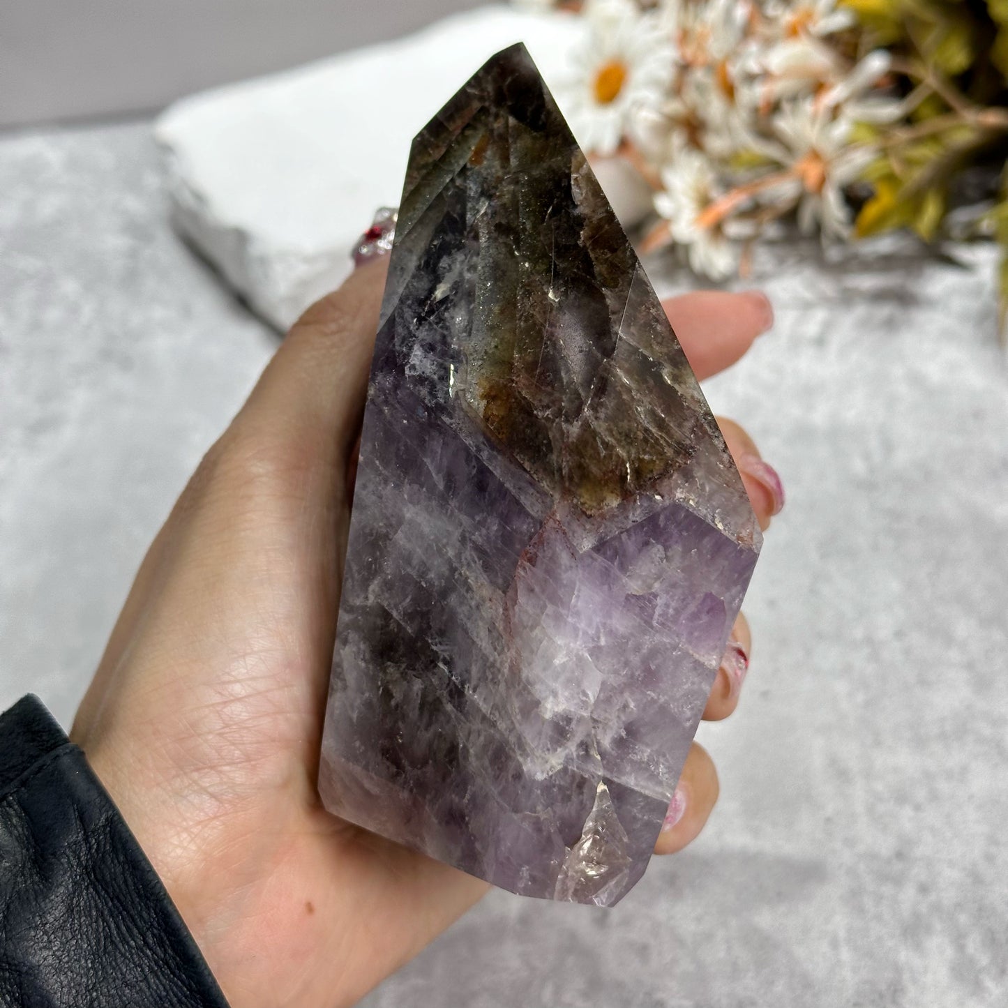 Super Seven Point Tower 超七柱 | 晶柱 crystal-point | 紋理特寫 texture detail