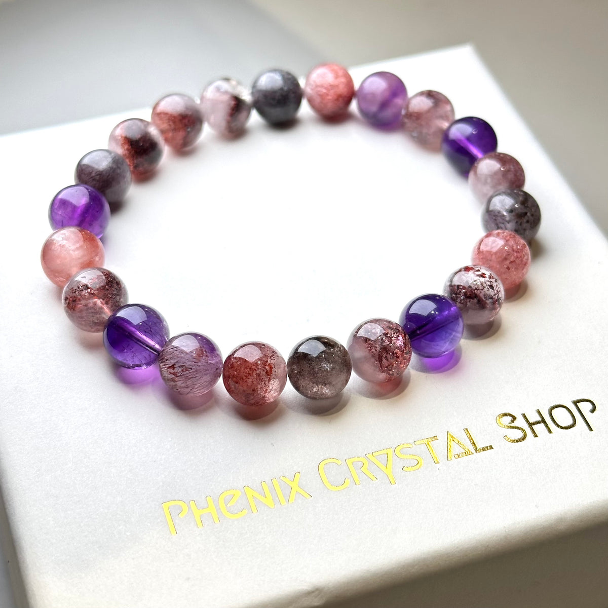 Super Seven 超級七 （SS02) | 原礦 raw-crystal | 正面圖 front view