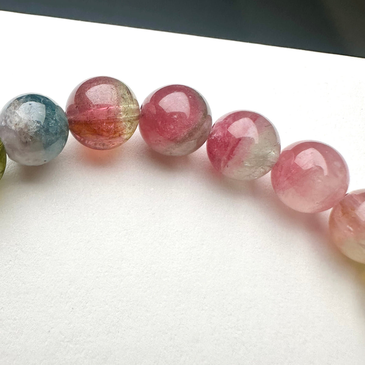 Watermelon Tourmaline 西瓜碧璽 | 原礦 raw-crystal | 側面角度 side angle
