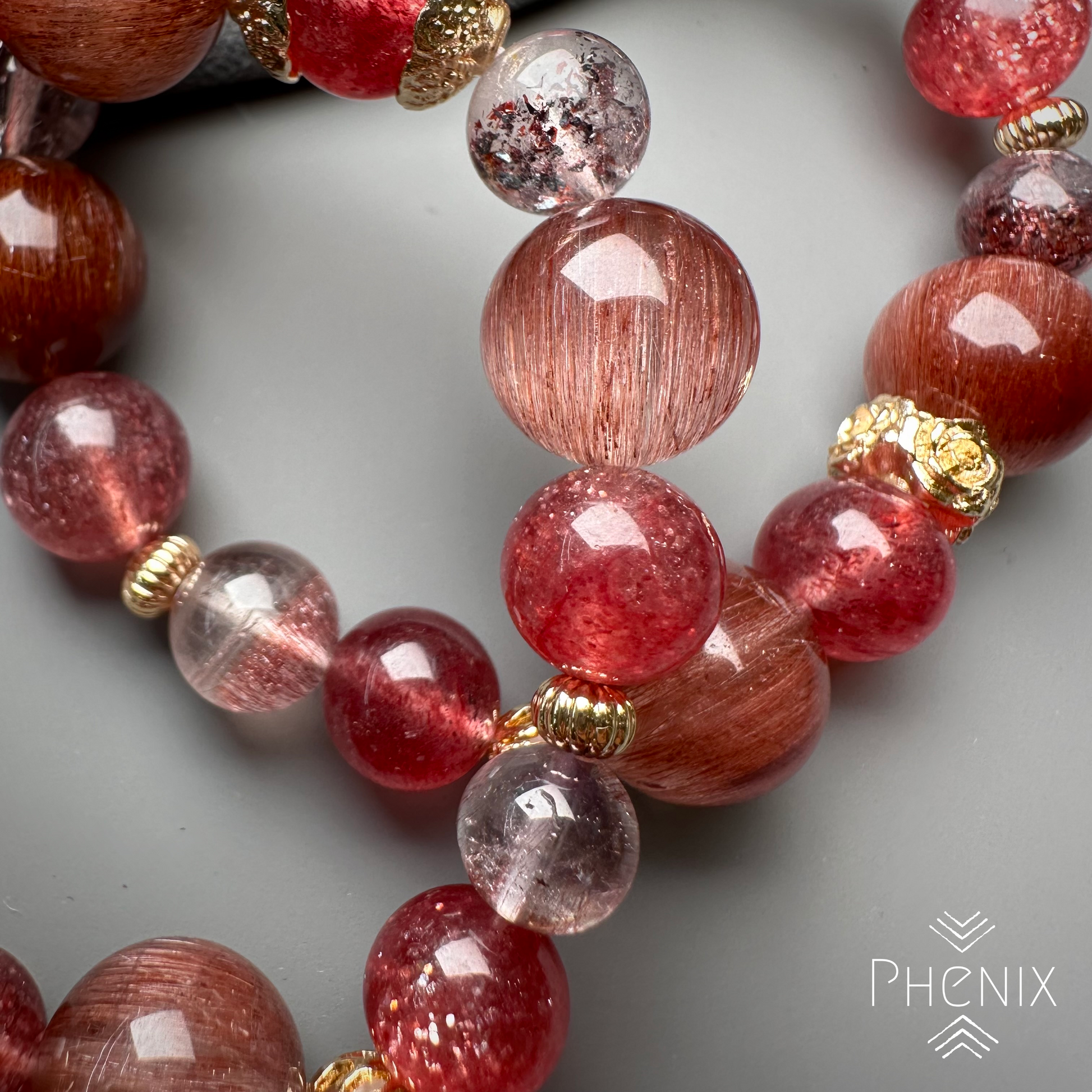 Winter Berries Bracelet 冬日莓子手串 | 手串 bracelet | 細節特寫 close up detail